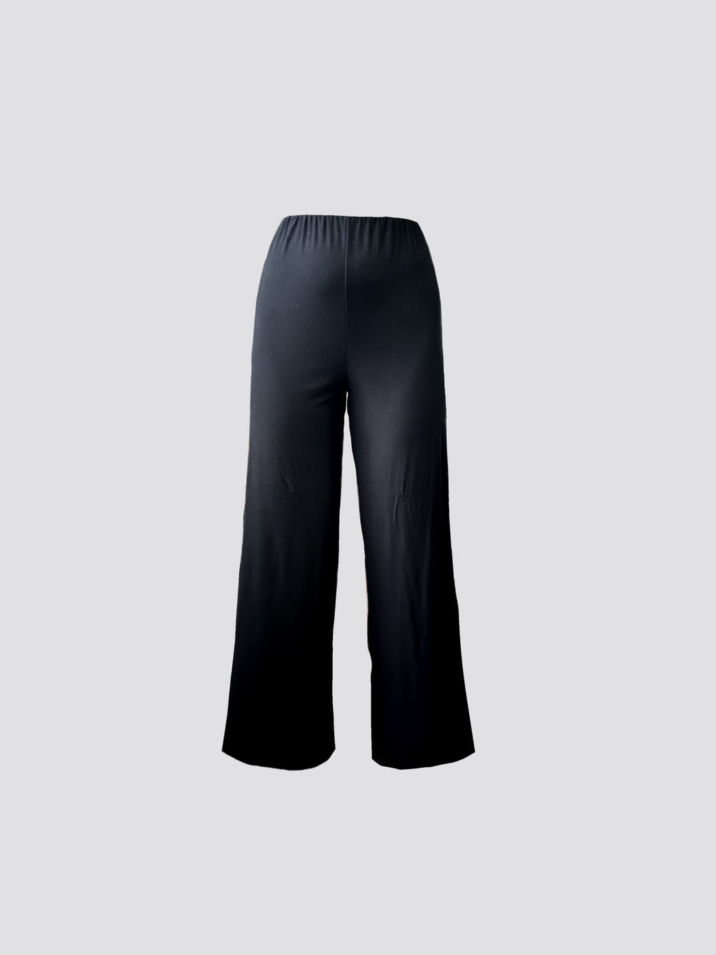 black wide leg trouser in supersoft