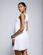 Exclusive Linen Look Smock Mini Dress