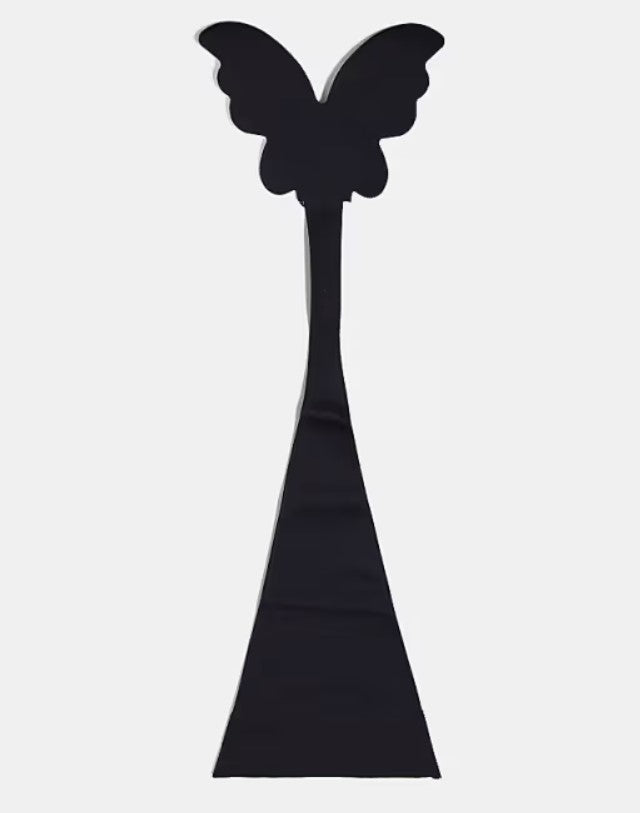 FK Invisible adhesive BUTTERFLY thong in black