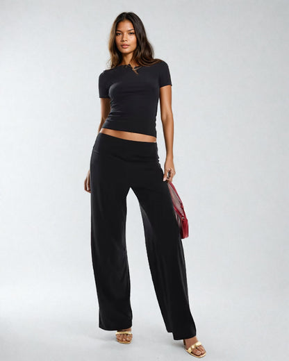 Fitted Supersoft T-Shirt  in black