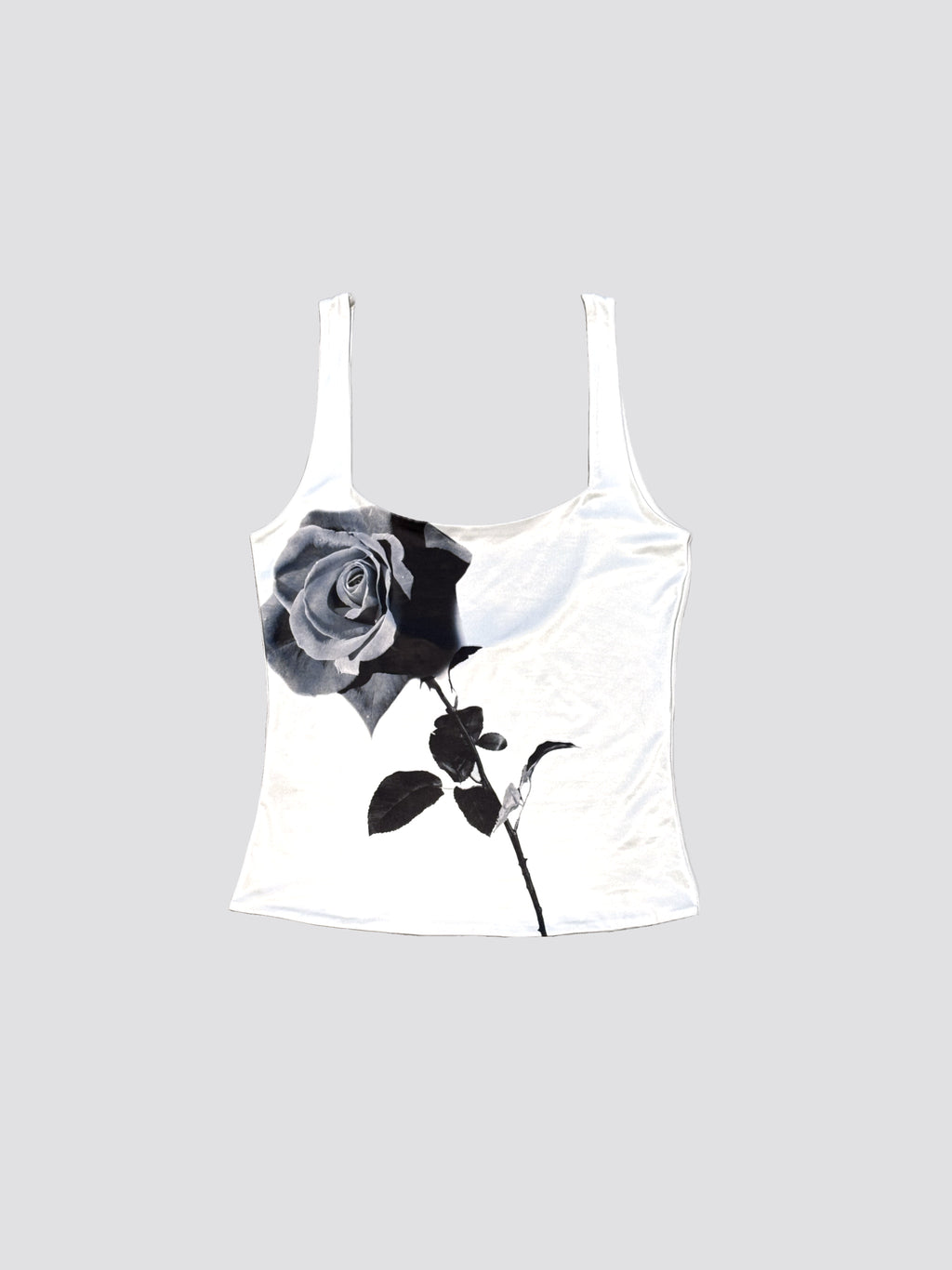 double layer ROSE VEST WHITE