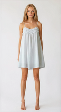 Exclusive Fashionkilla cotton rich ruffle trim babydoll mini dress in white