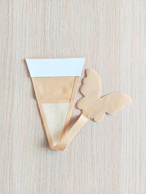 FK Invisible adhesive BUTTERFLY thong in beige