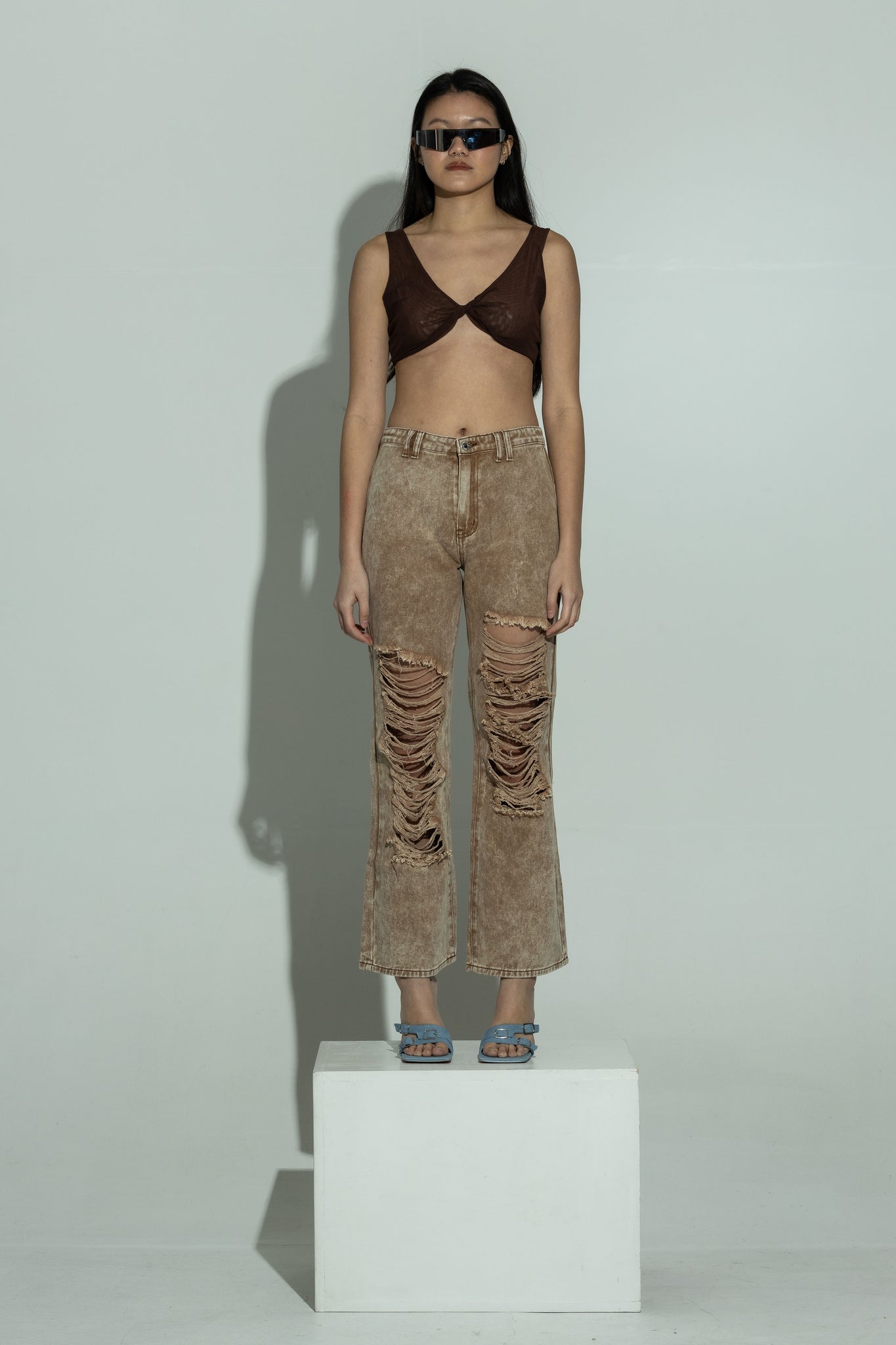 Mesh bralet CHOCOLATE Fashionkilla Online