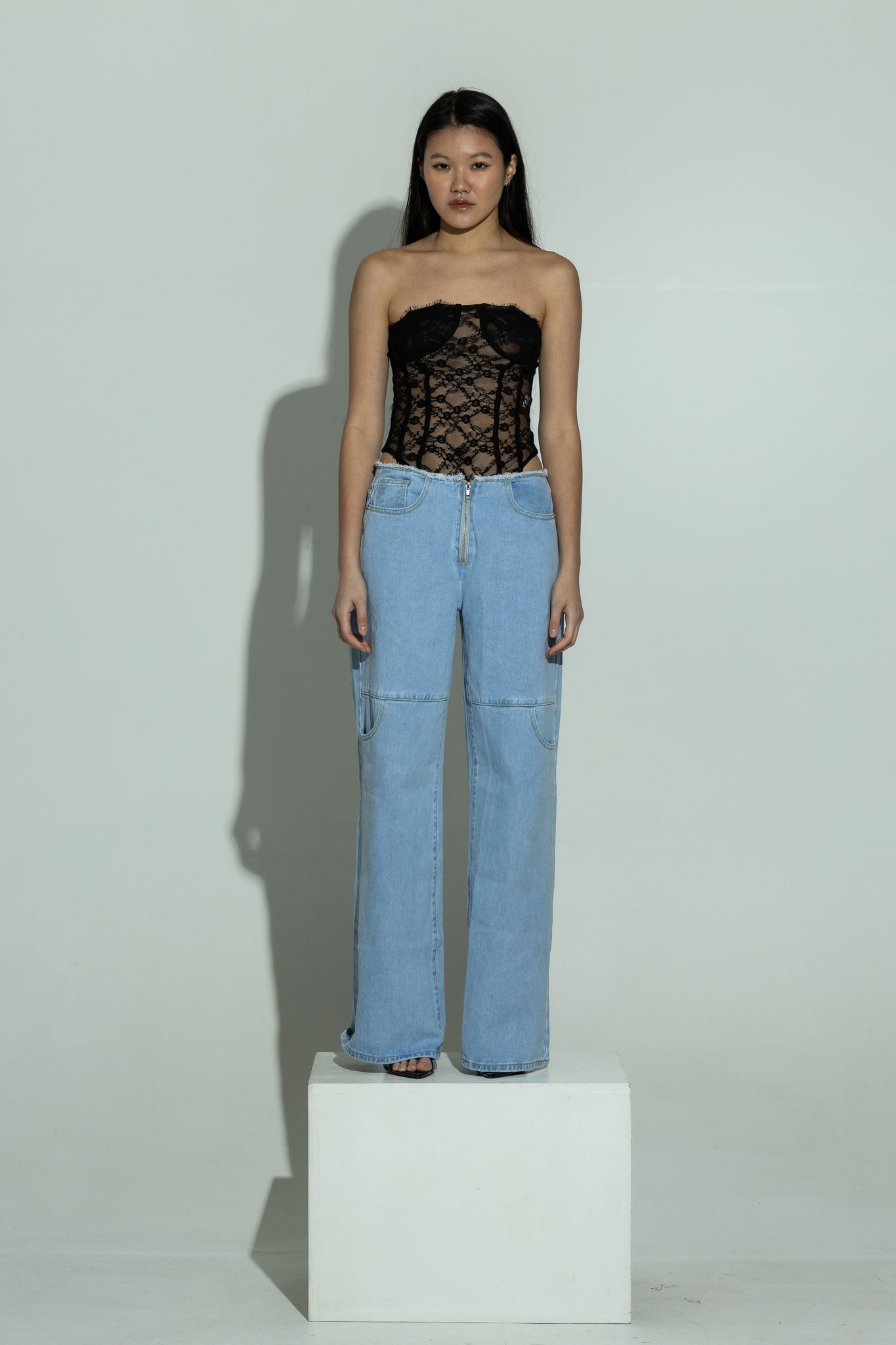 Lace corset body