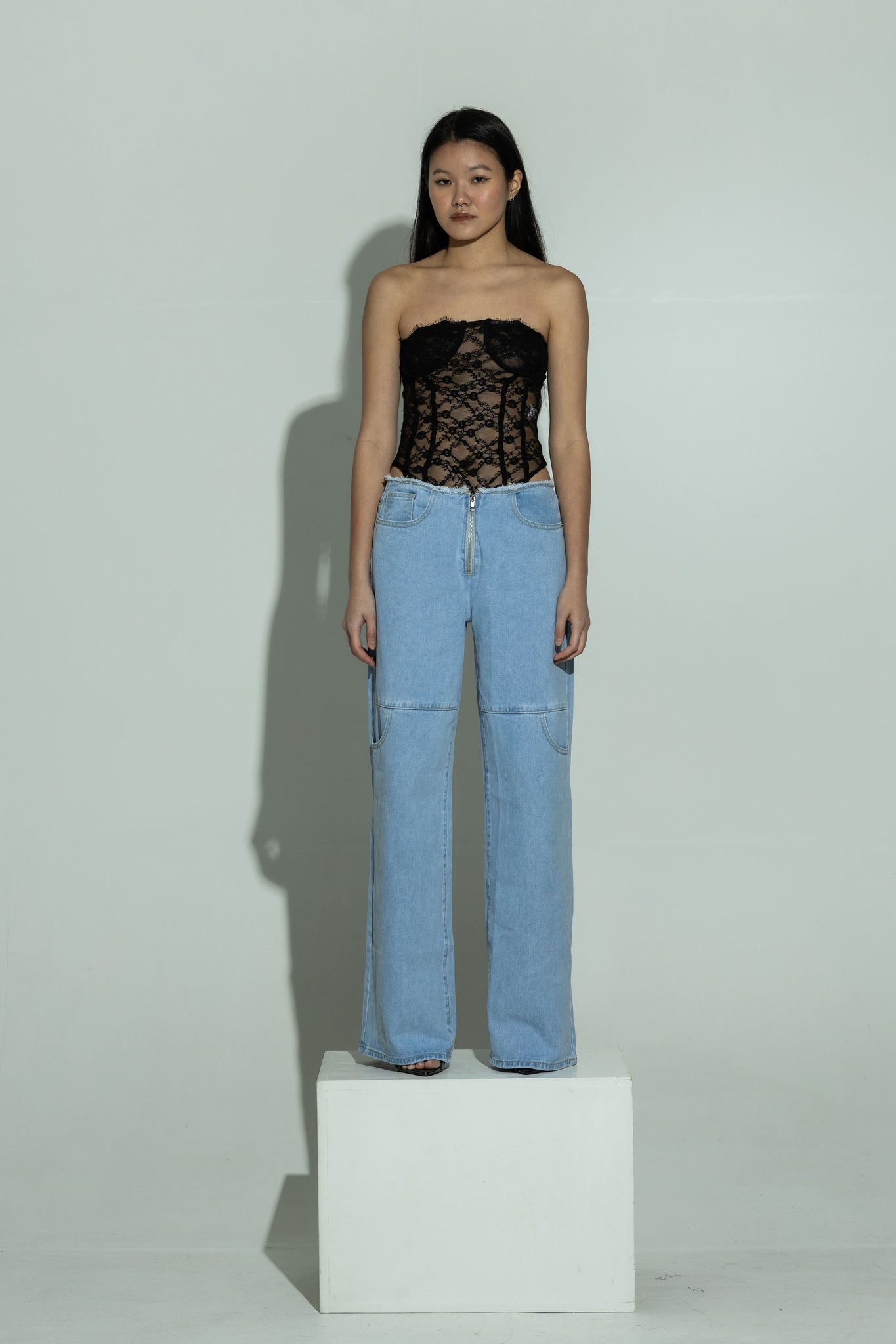 Lace corset body