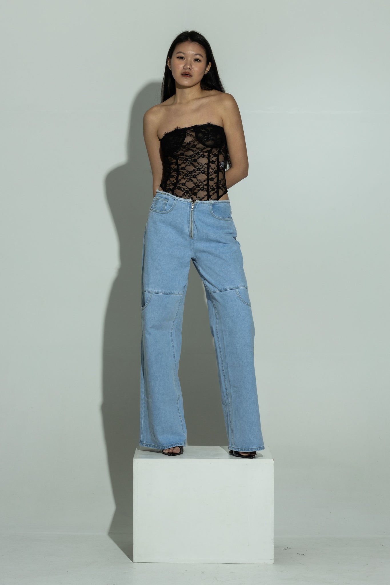 Lace corset body