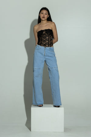Lace corset body