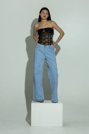 Lace corset body