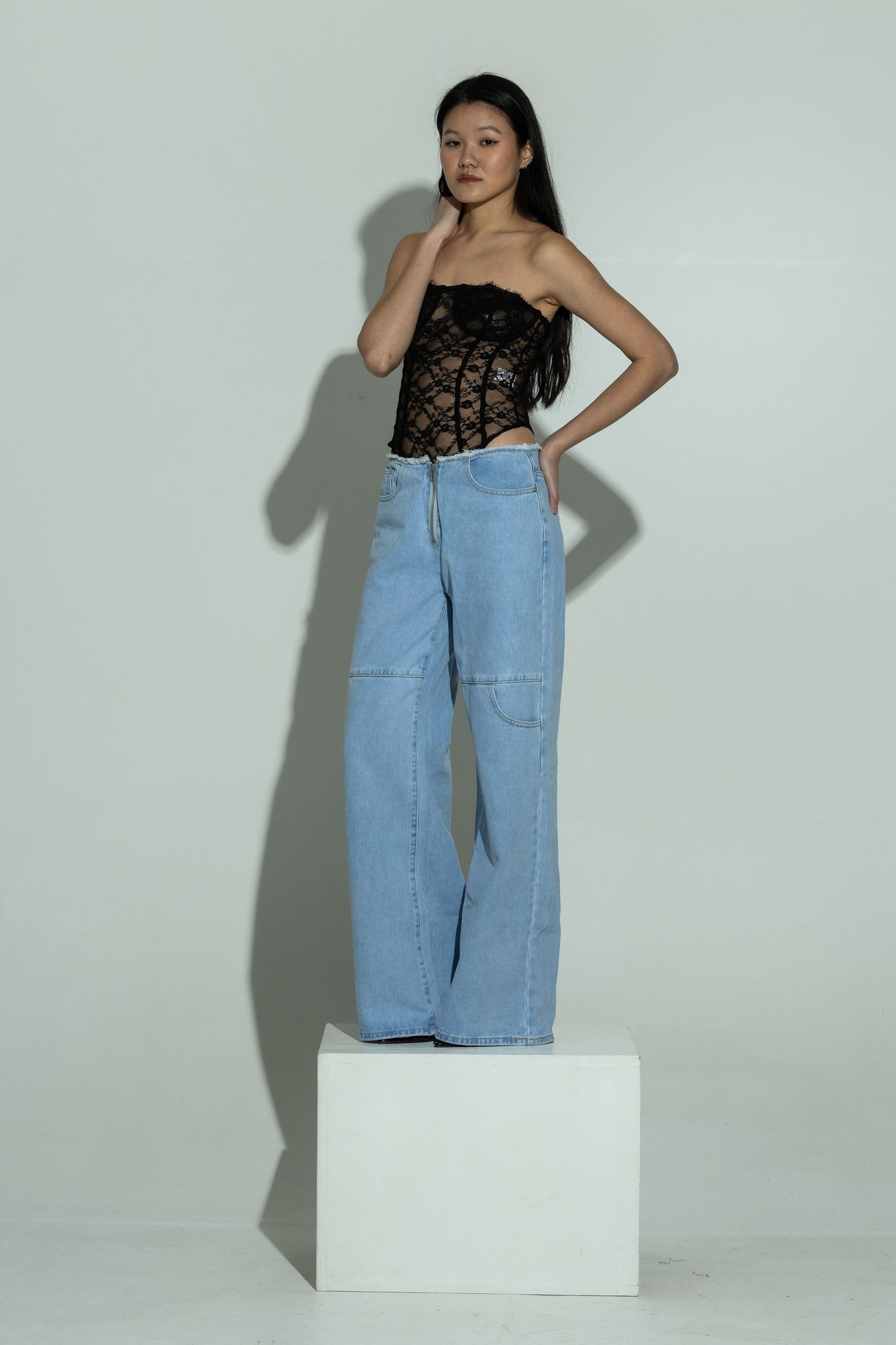 Lace corset body
