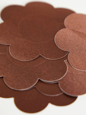 FK 3 pack nipple covers in brown