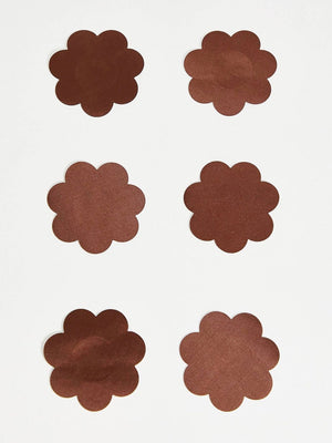 FK 3 pack nipple covers in brown