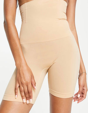 FK High waist sculpting Shorts in beige